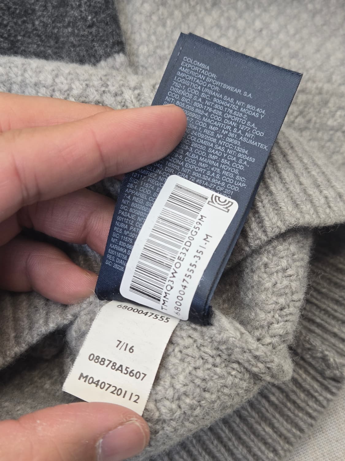 타미힐피거 삼색 니트 상품이미지6