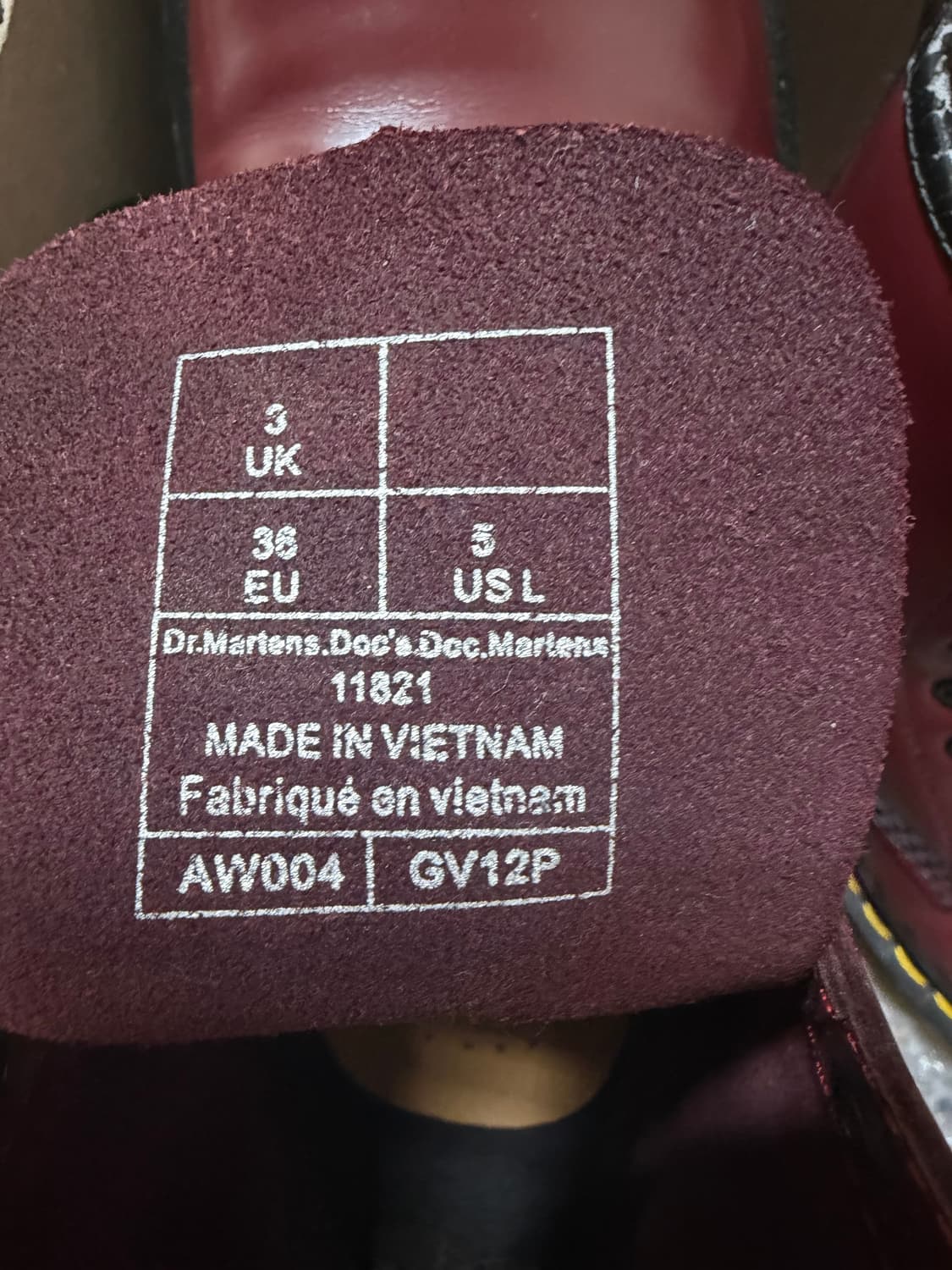 닥터마틴 1460 워커 체리레드(220) 상품이미지5