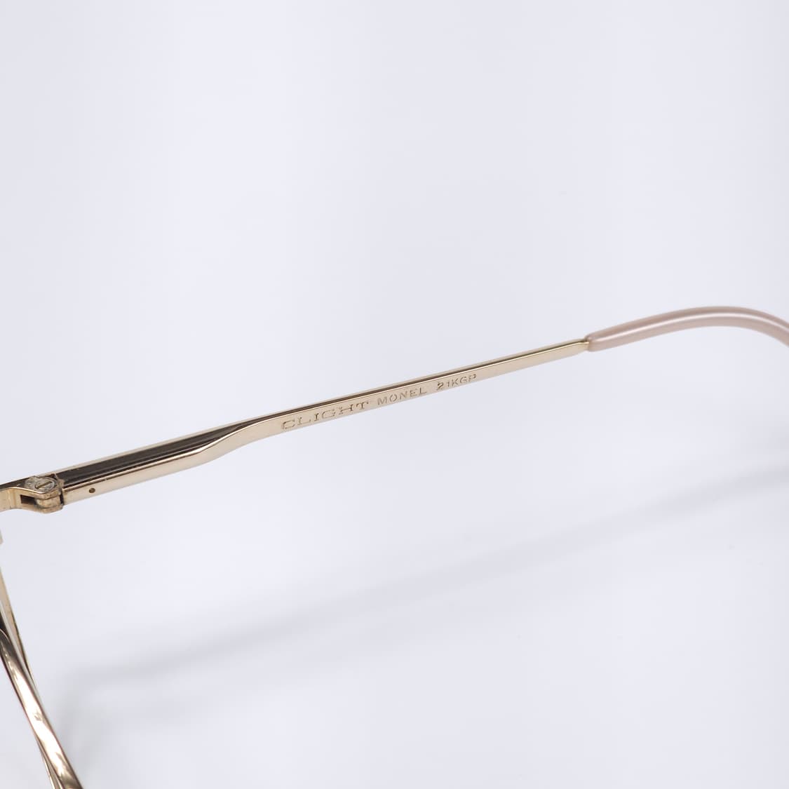 21K 도금 90년도 오벌형 빈티지 안경 상품이미지4