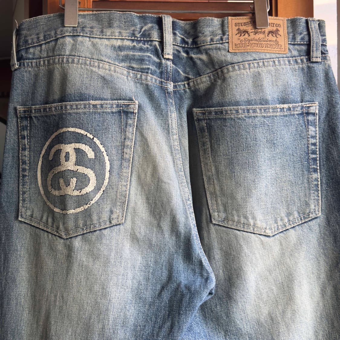 스투시 디스트레드 워싱 데님팬츠 34 상품이미지8