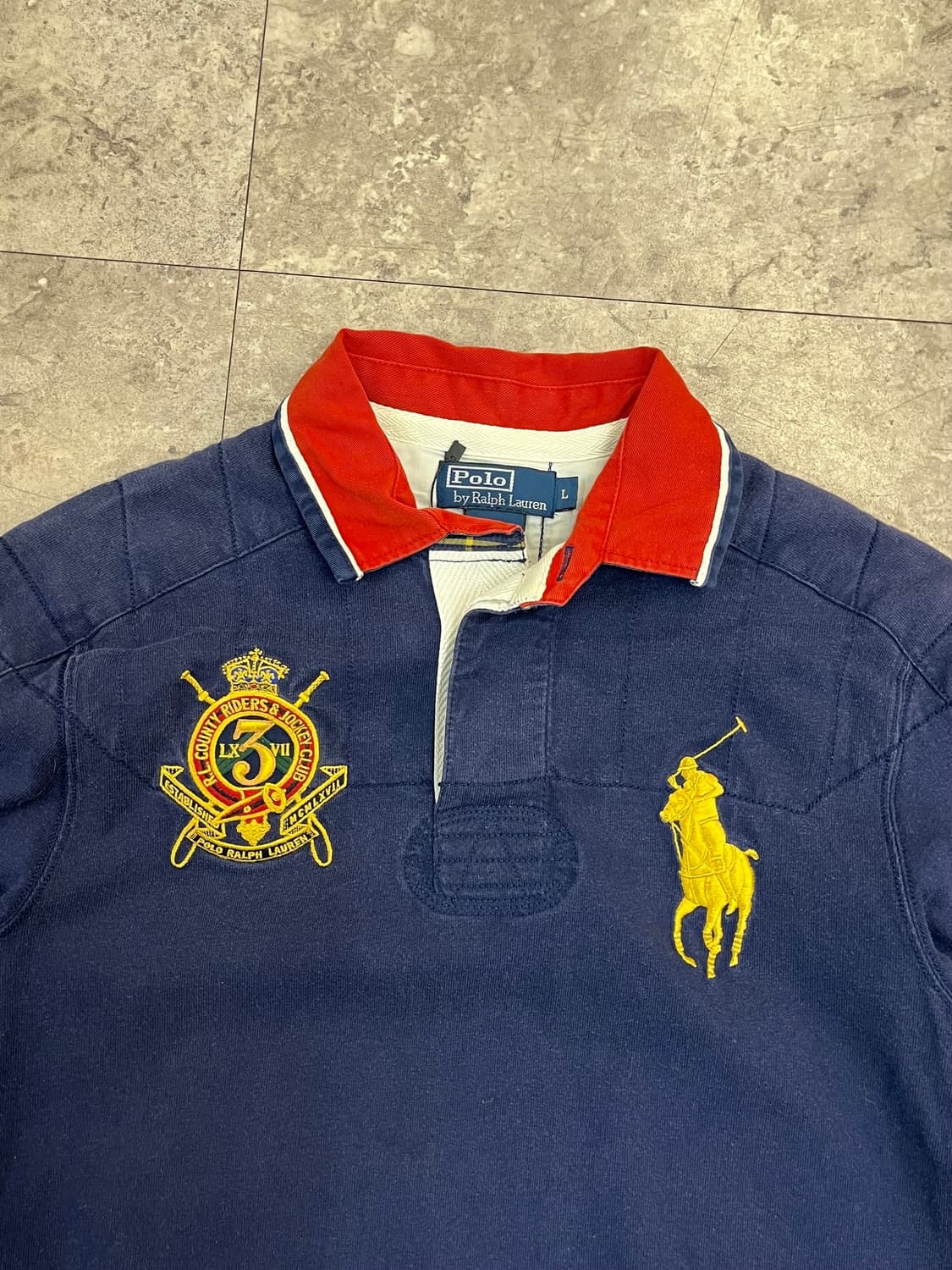 폴로 랄프로렌 빅포니 럭비티 네이비 L #csz2457 상품이미지3