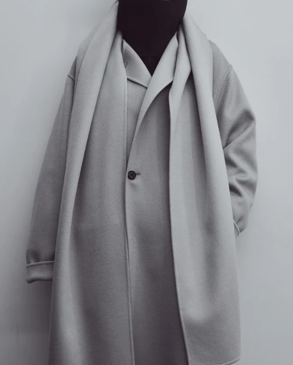 ssstein 슈타인 25ss 울 캐시미어 코트 블랙 상품이미지4