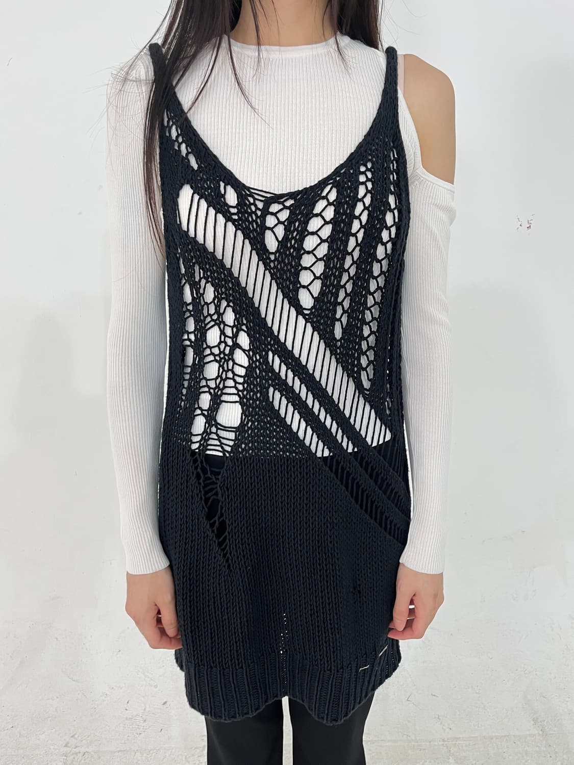 Diesel net sleeveless long knit 상품이미지3