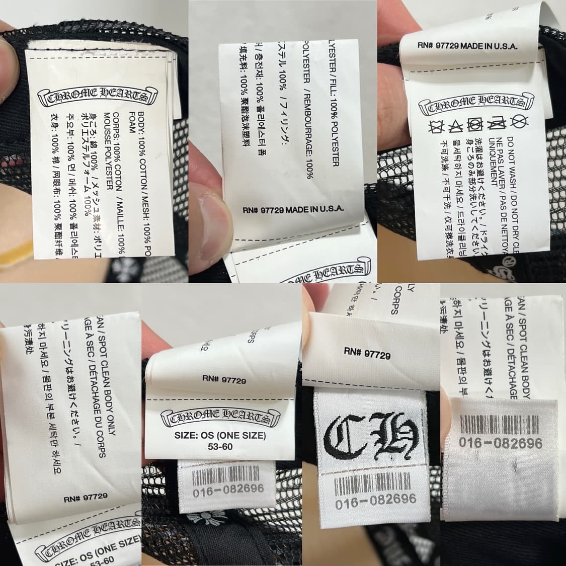 크롬하츠 CH 할리우드 메쉬 트러커캡 레드 블랙 상품이미지7