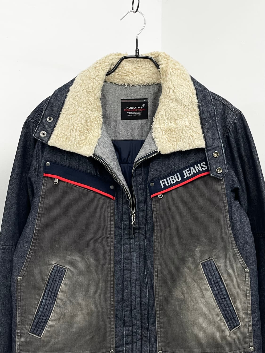 푸부 데님 믹스 보아 워크자켓 상품이미지8