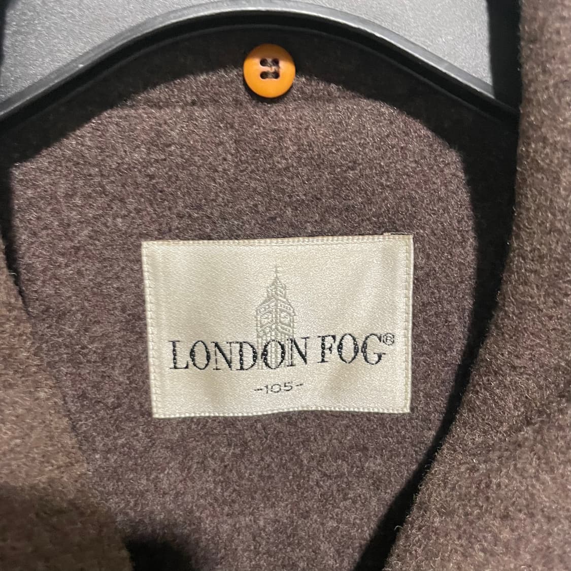 런던포그 브라운 체크 울 자켓 상품이미지3