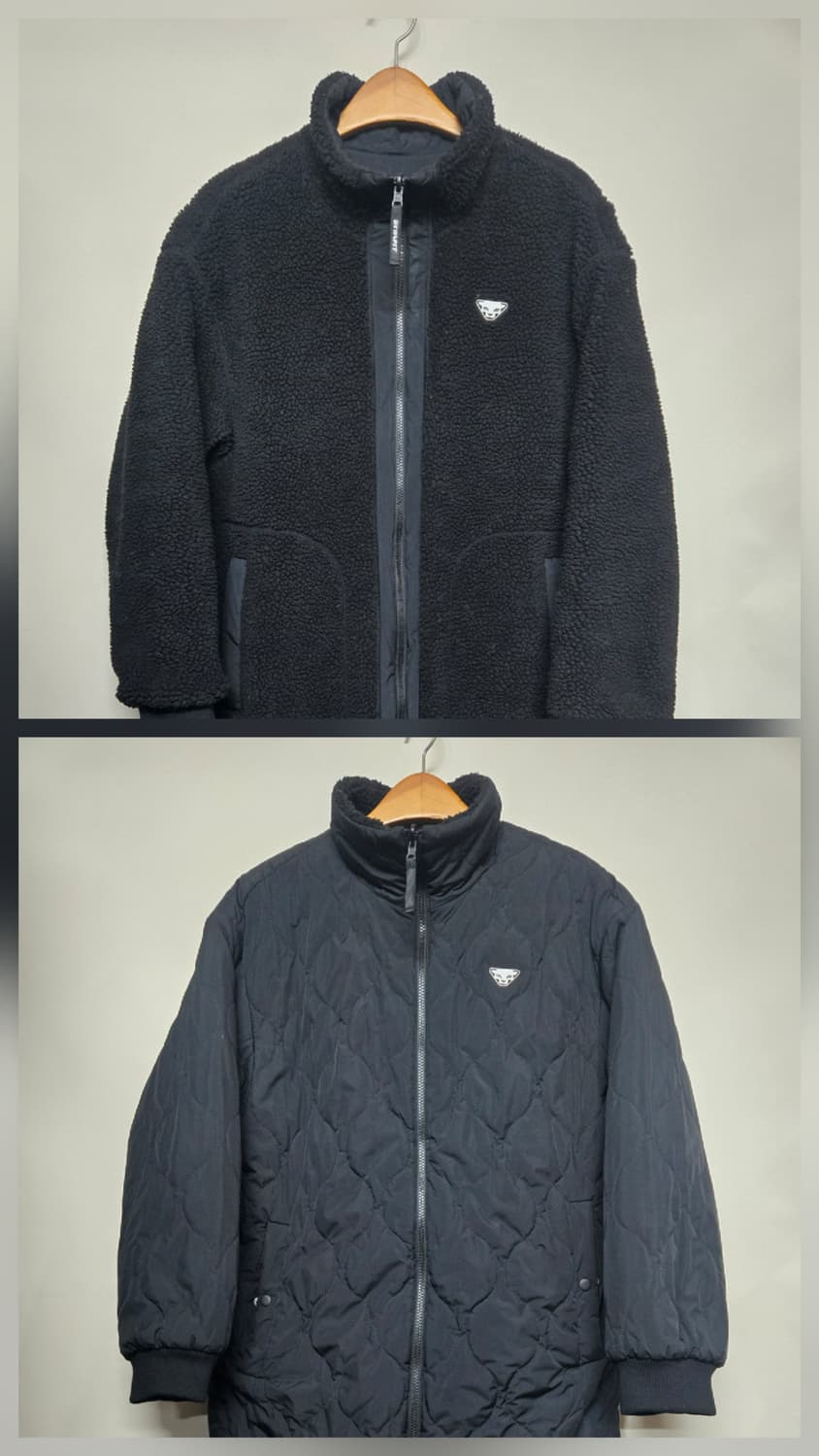 다이나핏 리버시블 롱 코트 L 블랙 상품이미지1