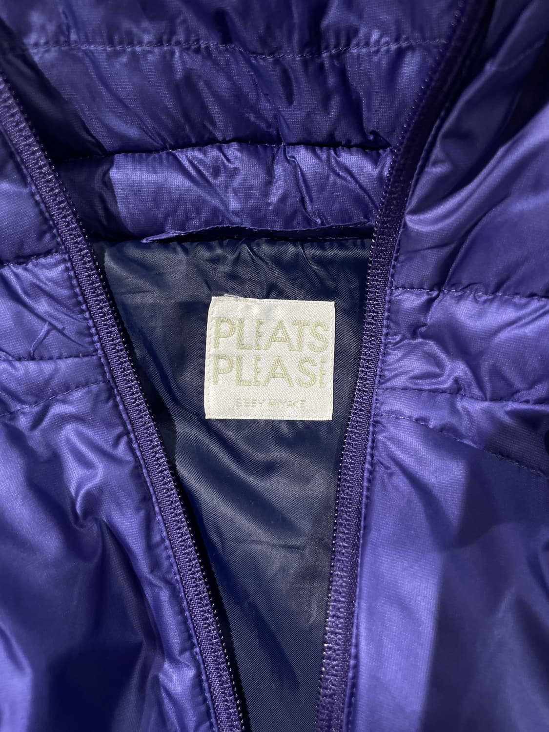 플리츠 플리즈 퍼플 투 웨이 집업 다운 롱 점퍼 상품이미지7