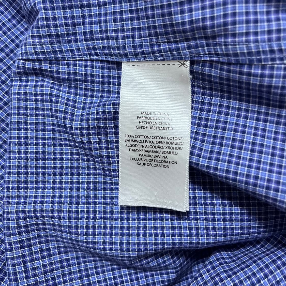 [정품] 폴로 블루 / 네이비포니 체크 셔츠 [ XXL ] 상품이미지6