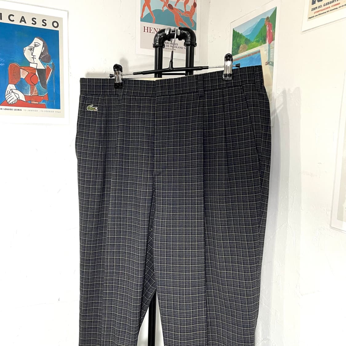 라코스테 체크 슬랙스 상품이미지3