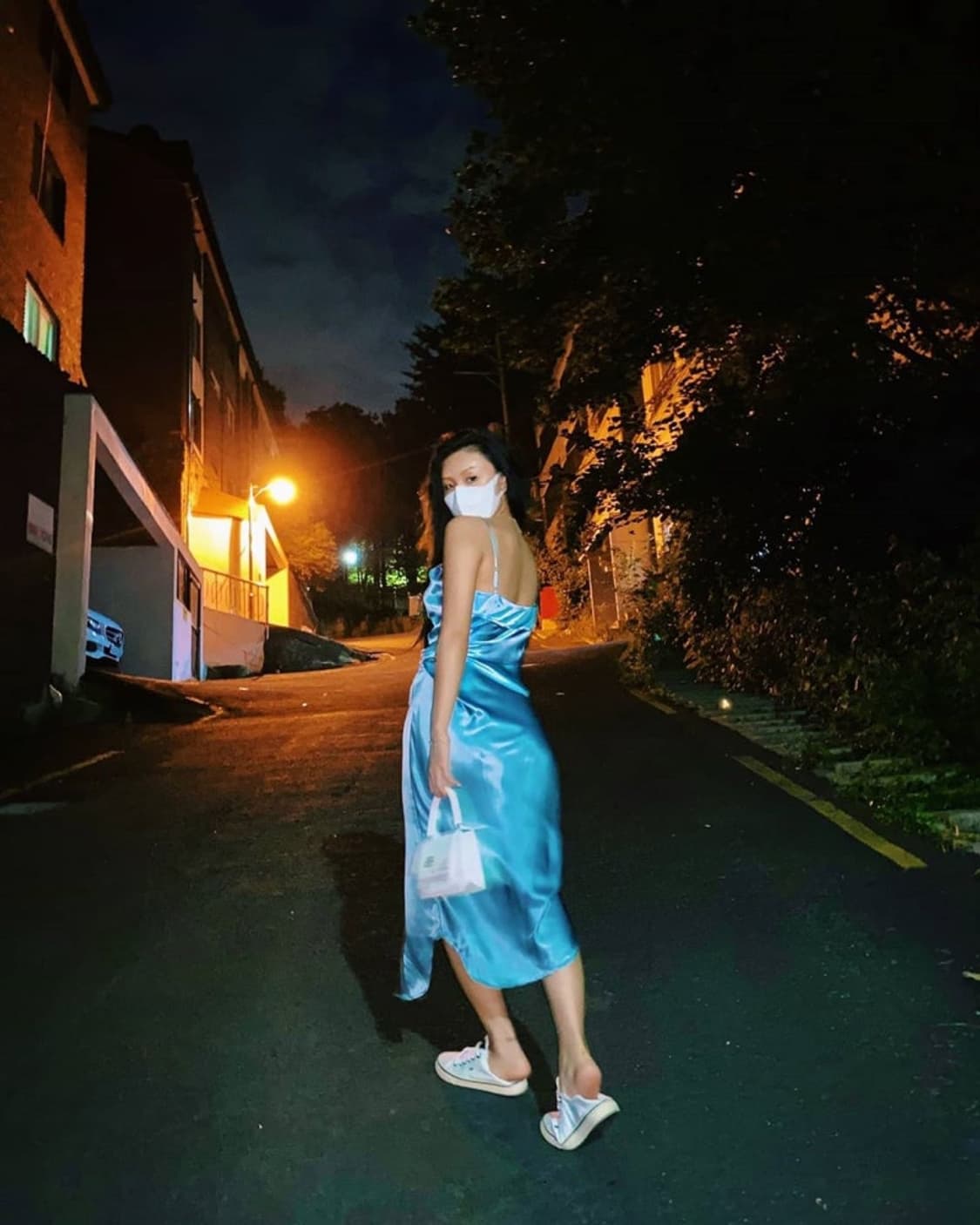 알렉산더왕 언밸런스 실크 원피스 상품이미지8