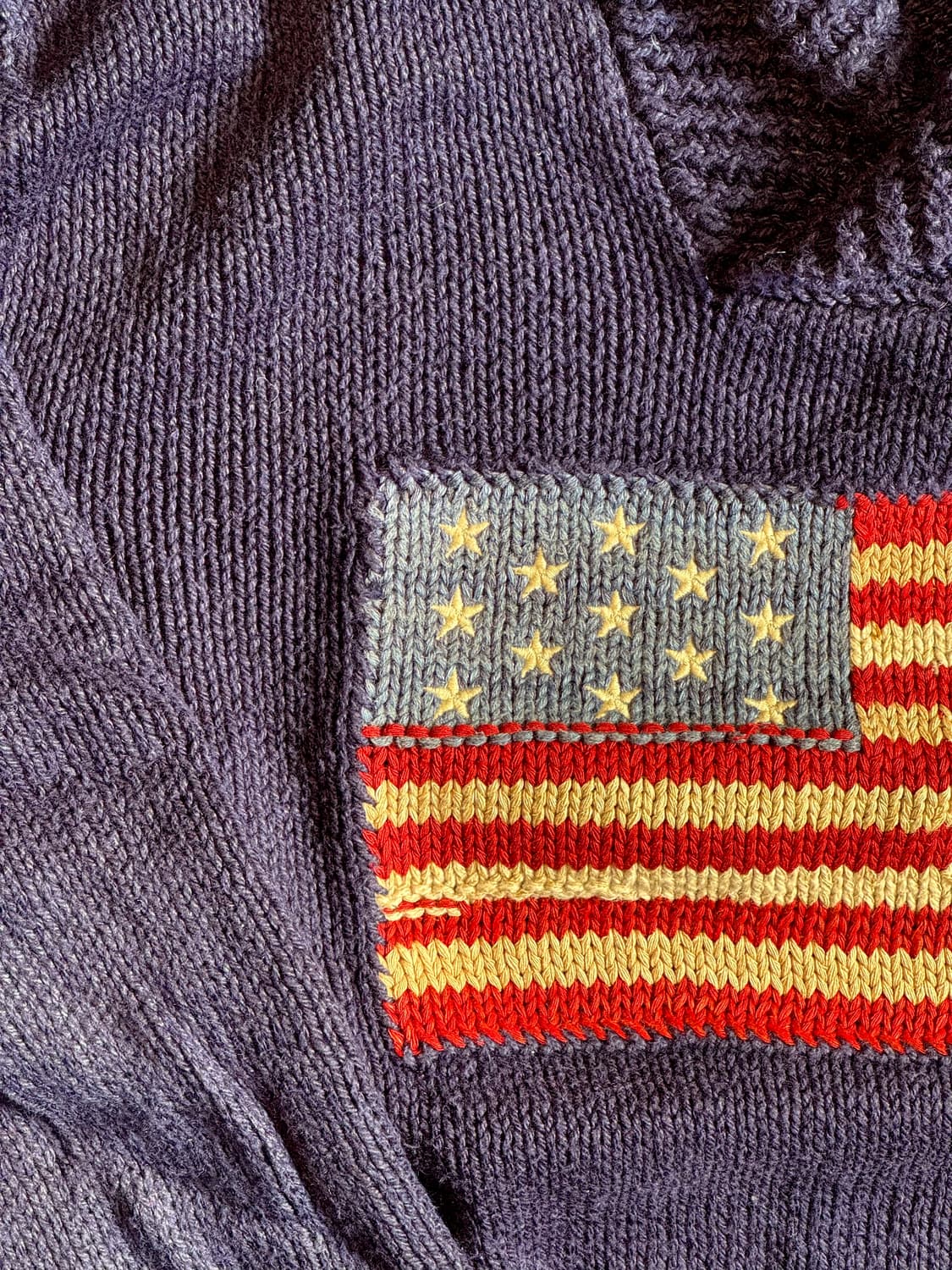 폴로 숄카라 성조기 니트 상품이미지7