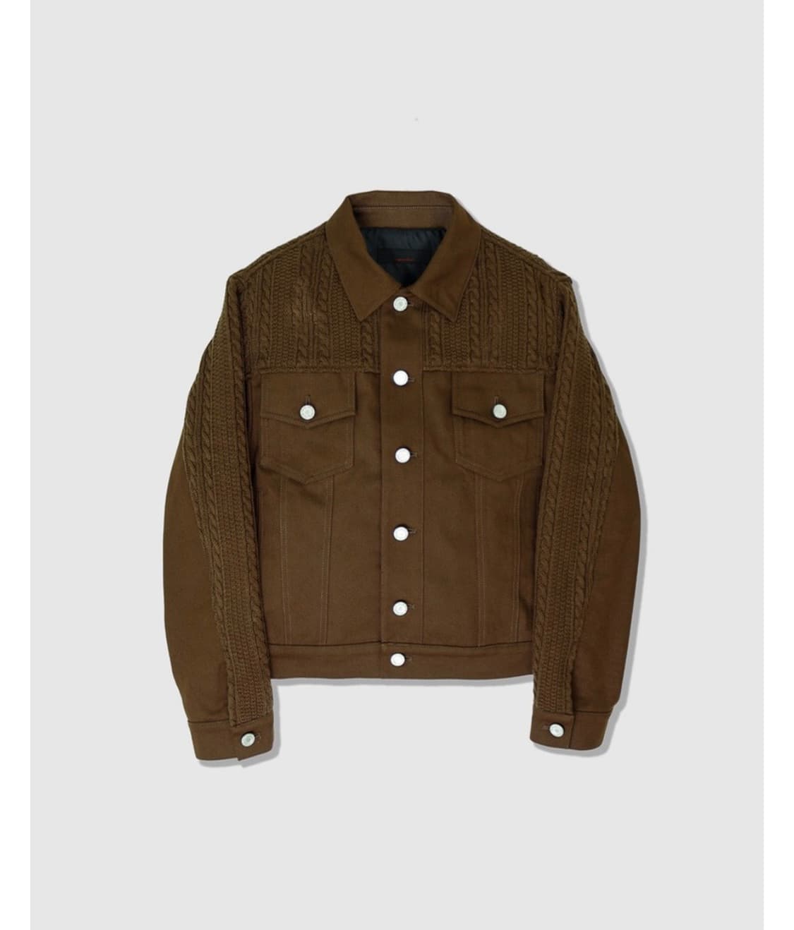 prt 애니타임로릭 ZINNIA MIX JACKET 믹스자켓 브라운  M 상품이미지1