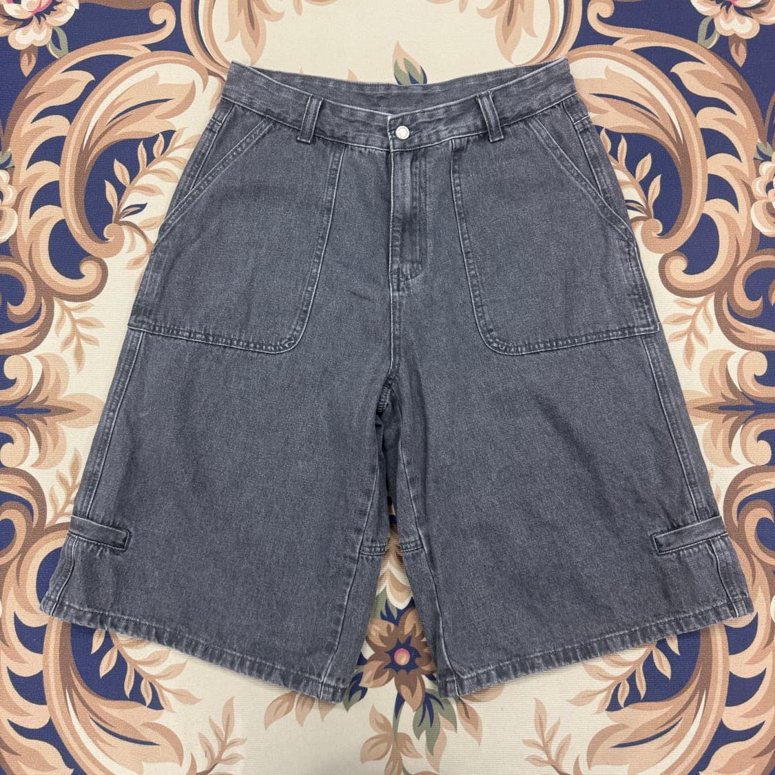 (L)인템포 무드 INTEMPOMOOD 버뮤다 팬츠 반바지(차콜) 상품이미지1