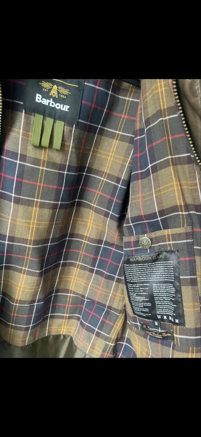 아디다스 X 바버 왁스 자켓 M 상품이미지5