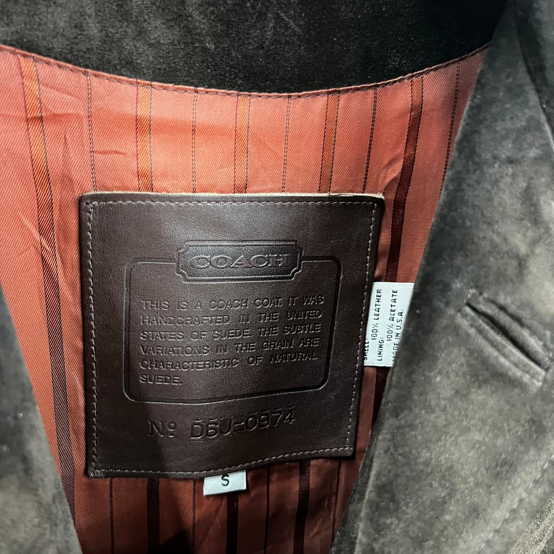 코치 스웨이드 워크 자켓 S 상품이미지4