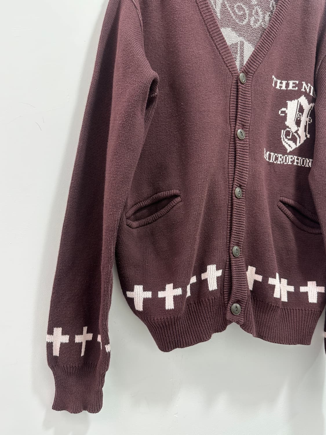 NINE MICROPHONES cross detail cardigan  상품이미지4