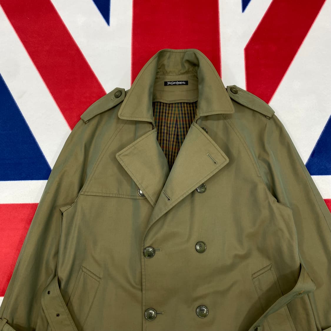 YSL 트렌치코트 실측 100-105 상품이미지2