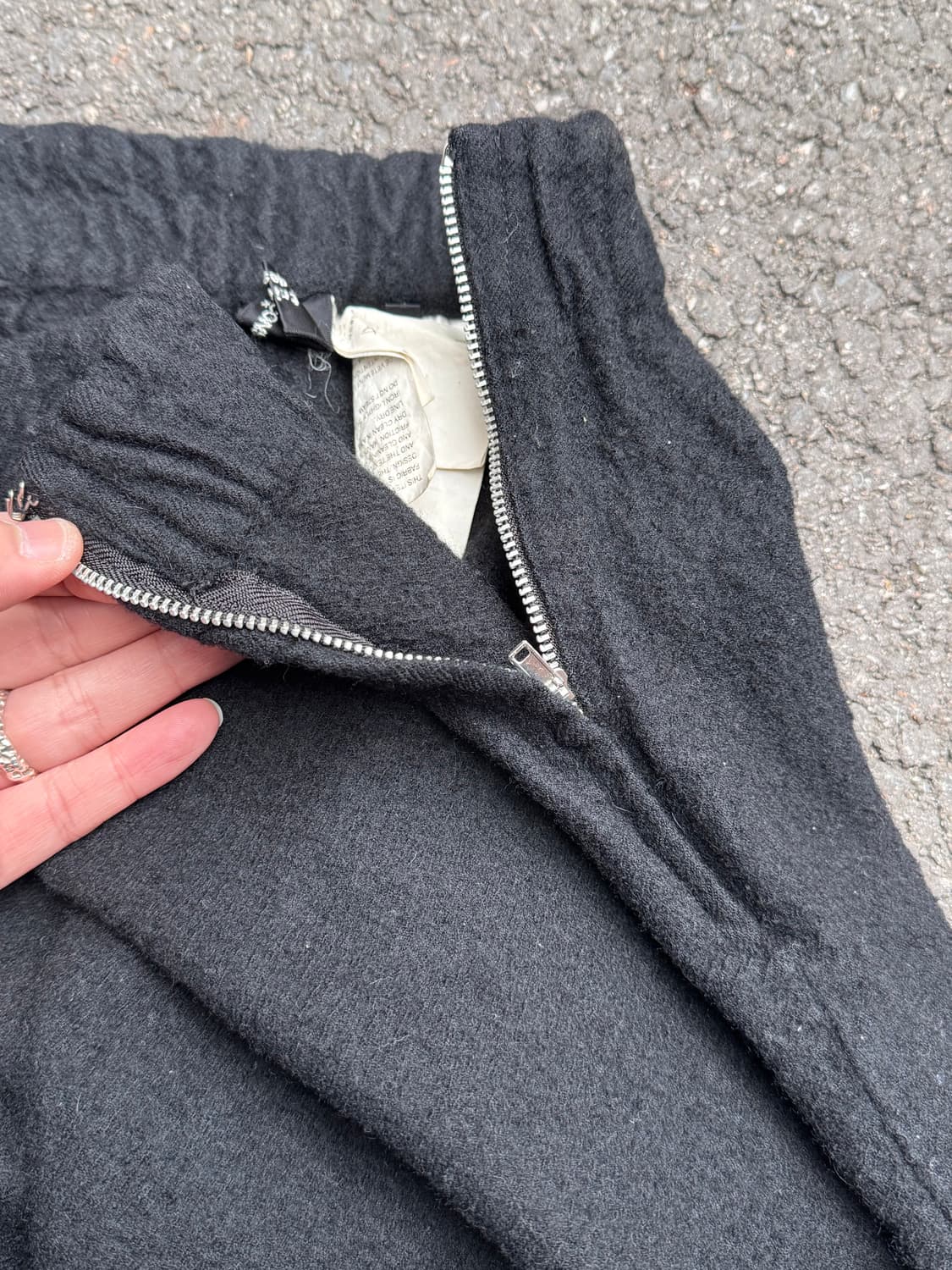 꼼데가르송 트리콧 크롭드 트라우저 울 팬츠  상품이미지7