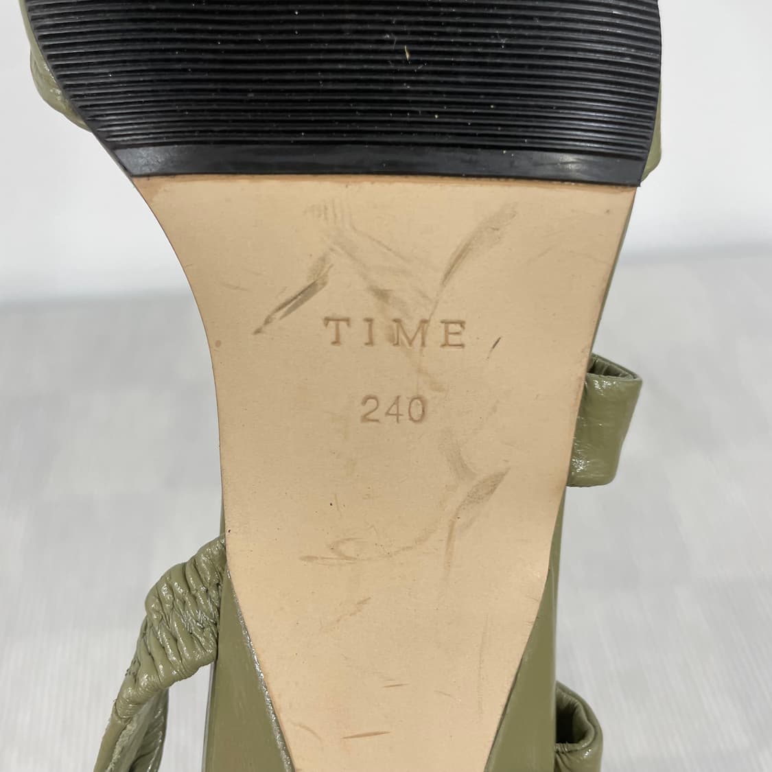 917) TIME 타임 트위스트 스트랩 올리브 샌들 240mm 상품이미지8