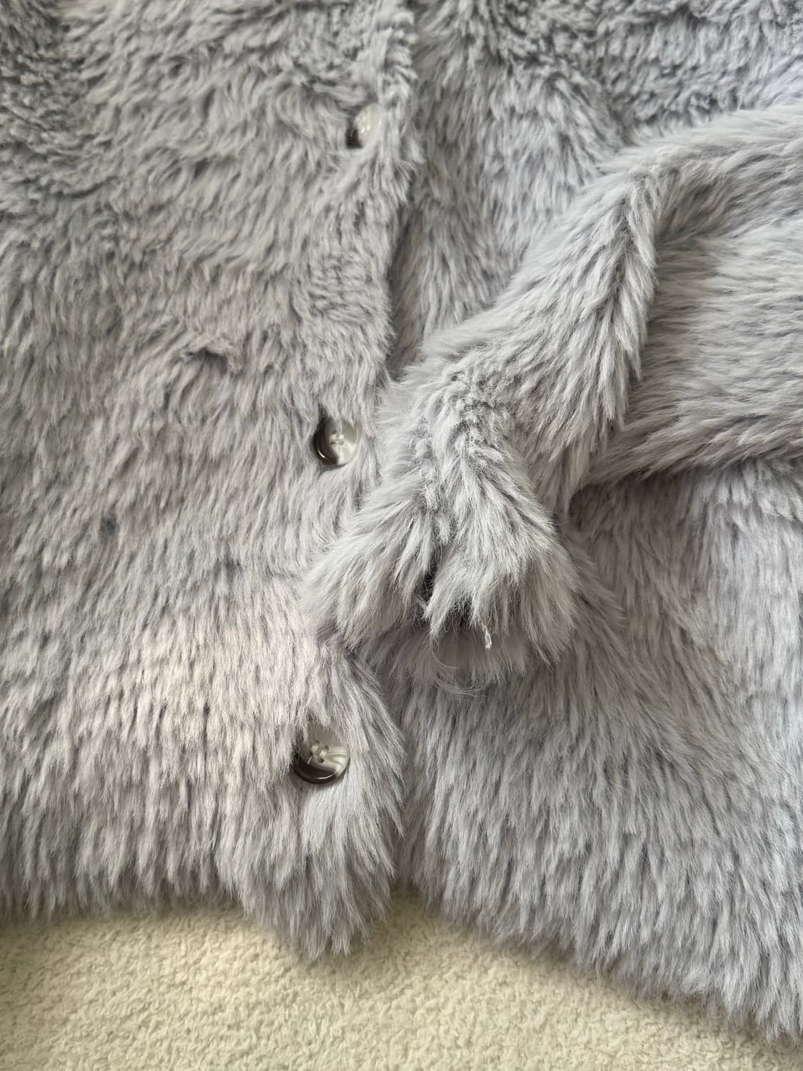 Japanese vintage RESEXXY 소라 퍼 가디건 상품이미지7