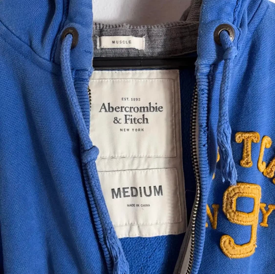 아베크롬비 블루 후드 집업(M) 상품이미지3