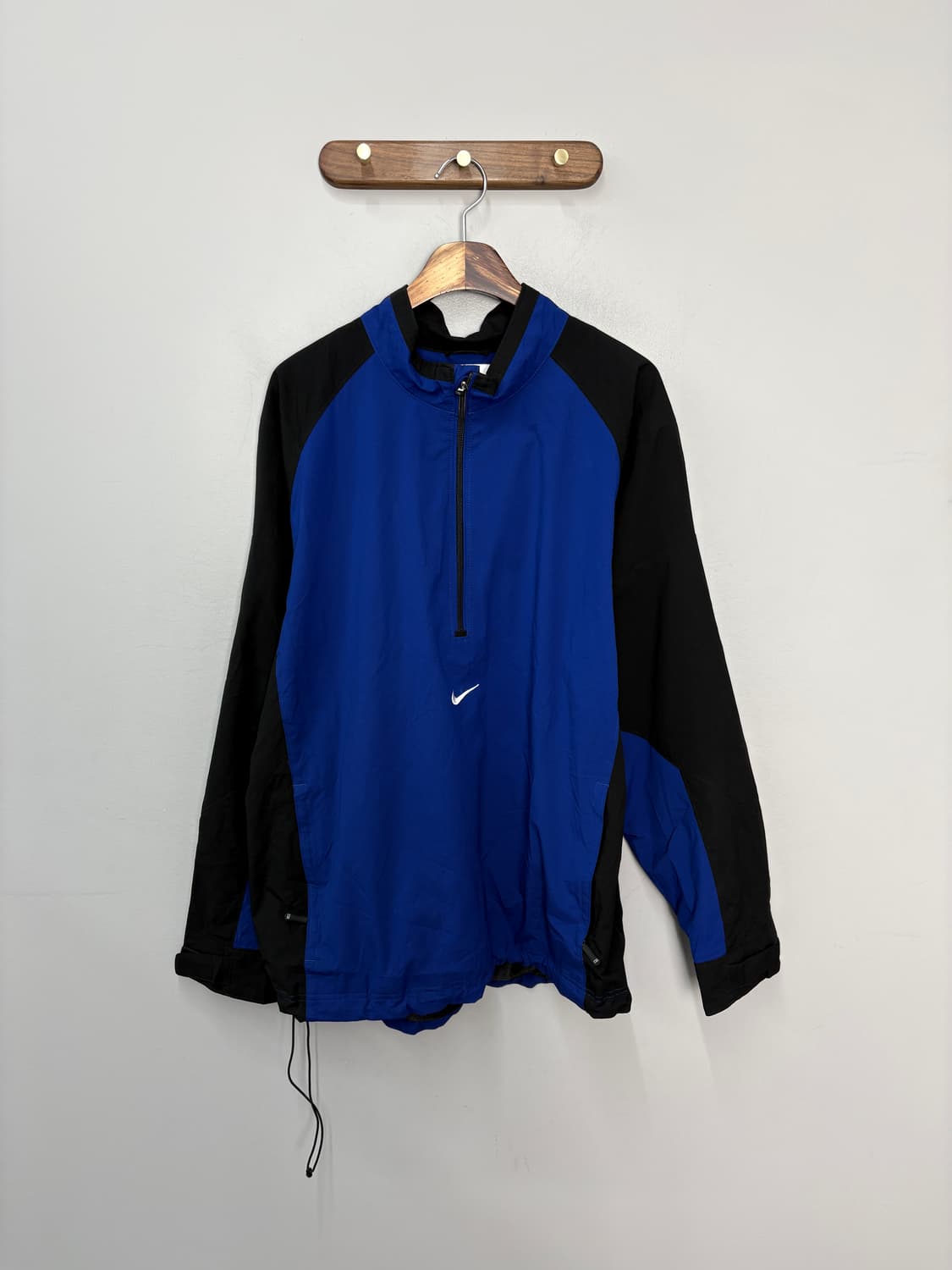 나이키 스우시 올드스쿨 블루블랙 아노락 반집업 자켓A3698 상품이미지2