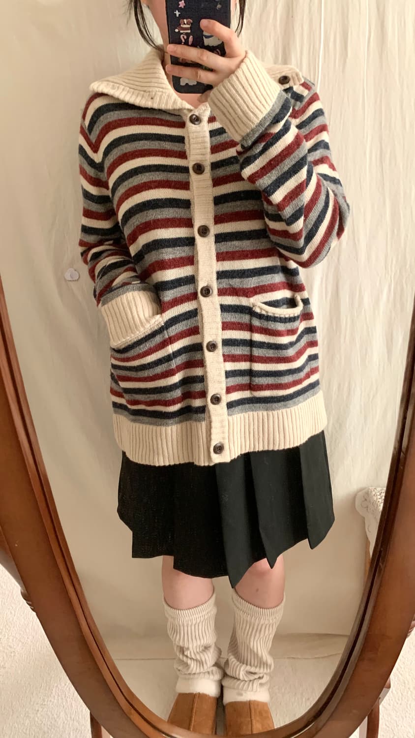 프레피 단가라 가디건(예약중) 상품이미지4