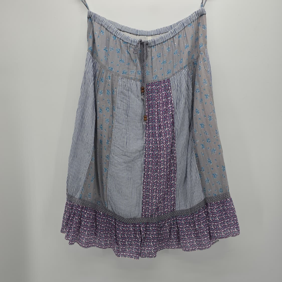 일본빈티지 패치워크 플라워 패턴 스커트 모리걸 상품이미지1