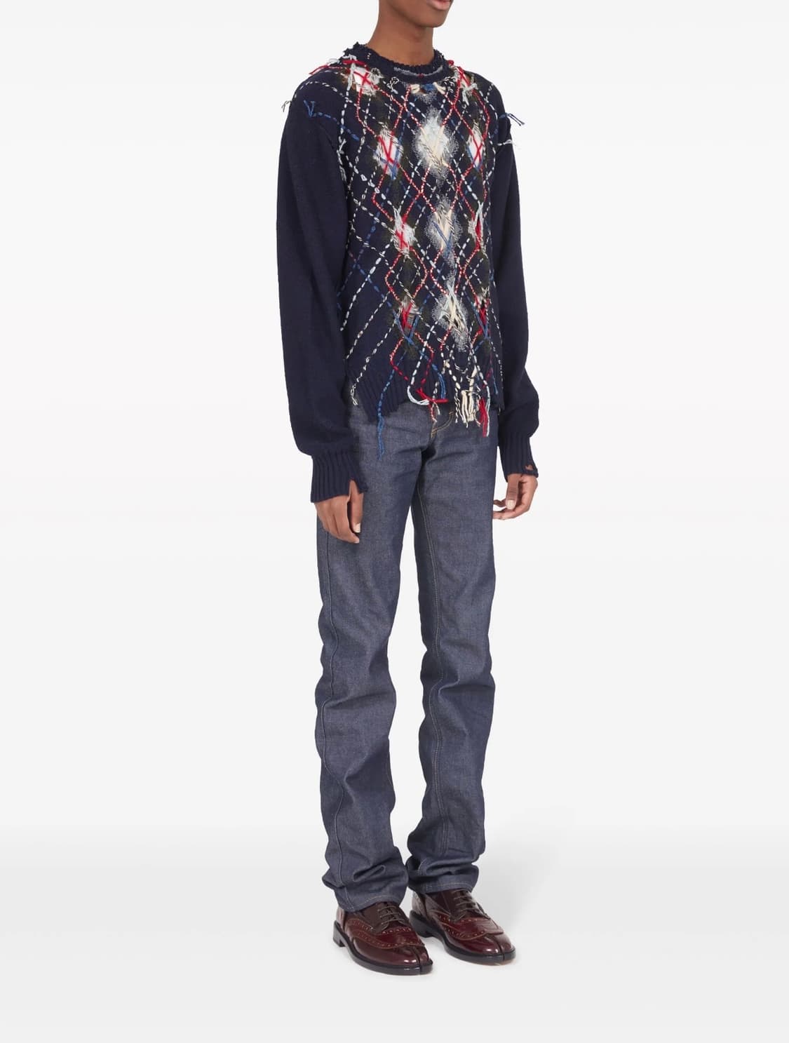 Maison Margiela  디스트로이드 아가일 니트 M 상품이미지2