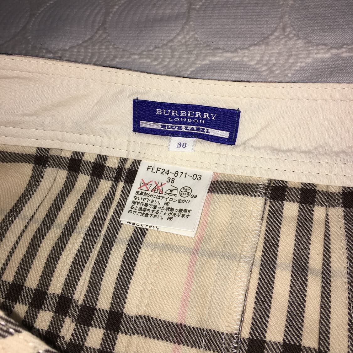 버버리 체크 치마 상품이미지5