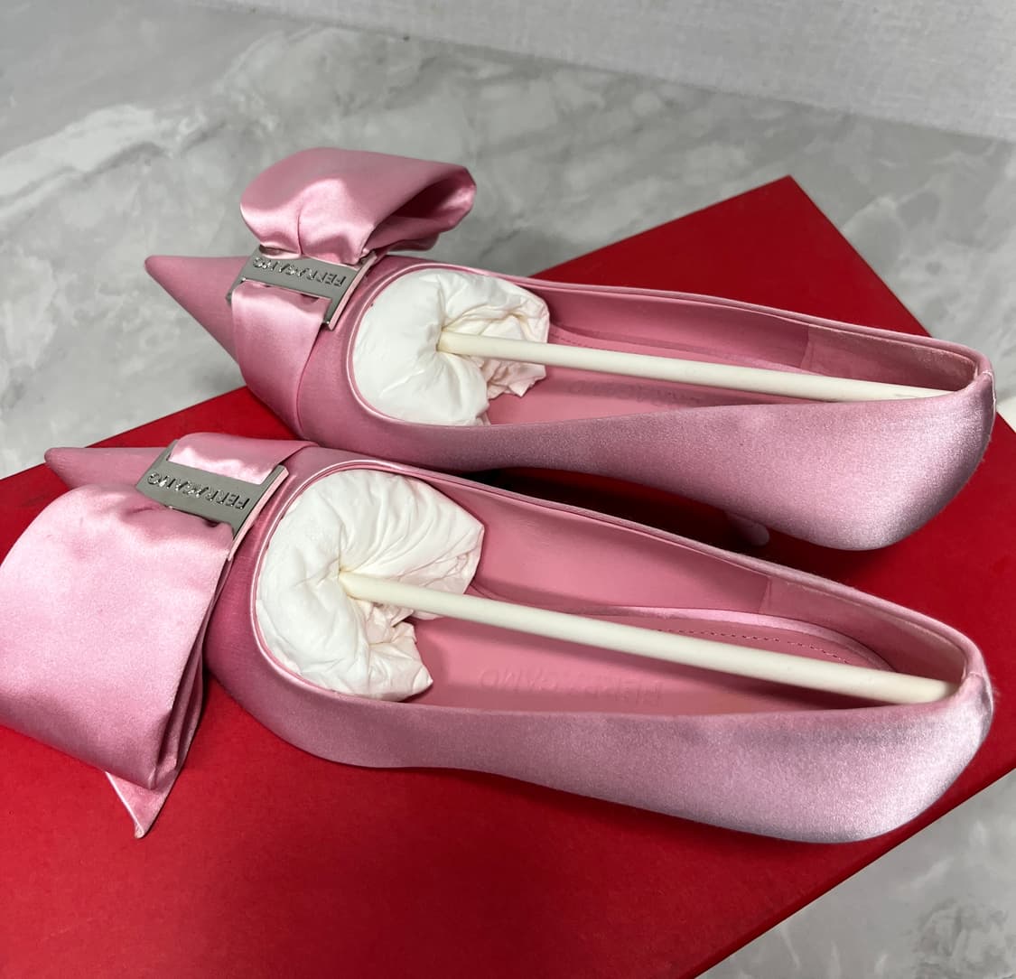 새상품)페라가모 에리카 55 핑크 펌프스 6반 (245추천) 상품이미지3