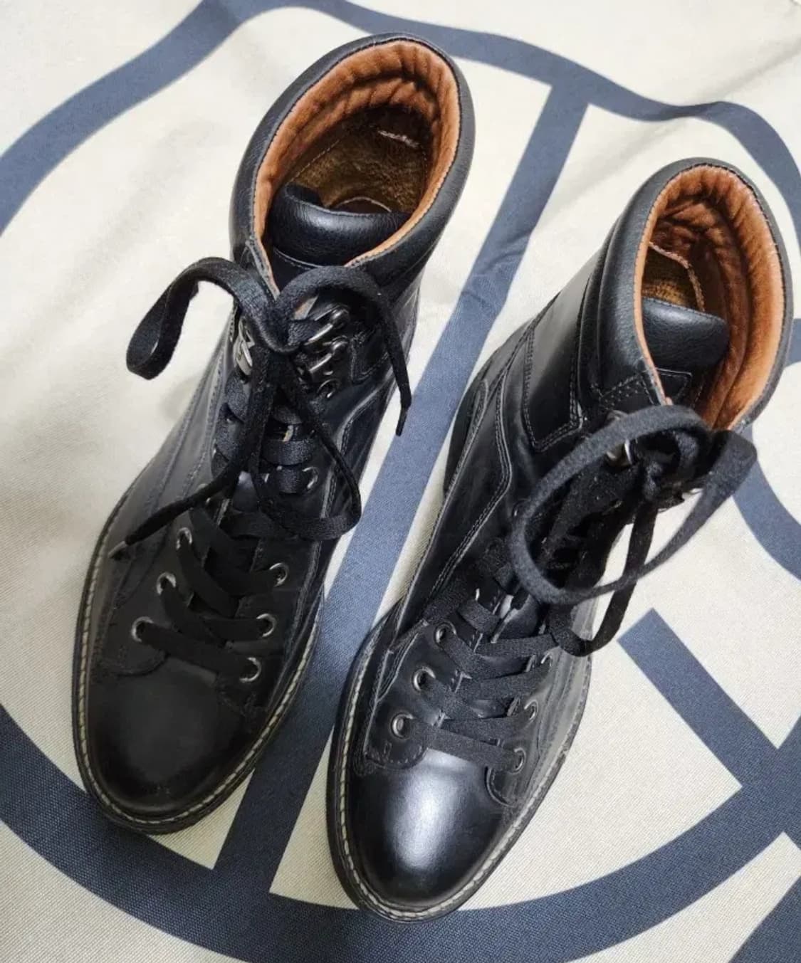 250)호킨스 블랙 가죽 워커 상품이미지2