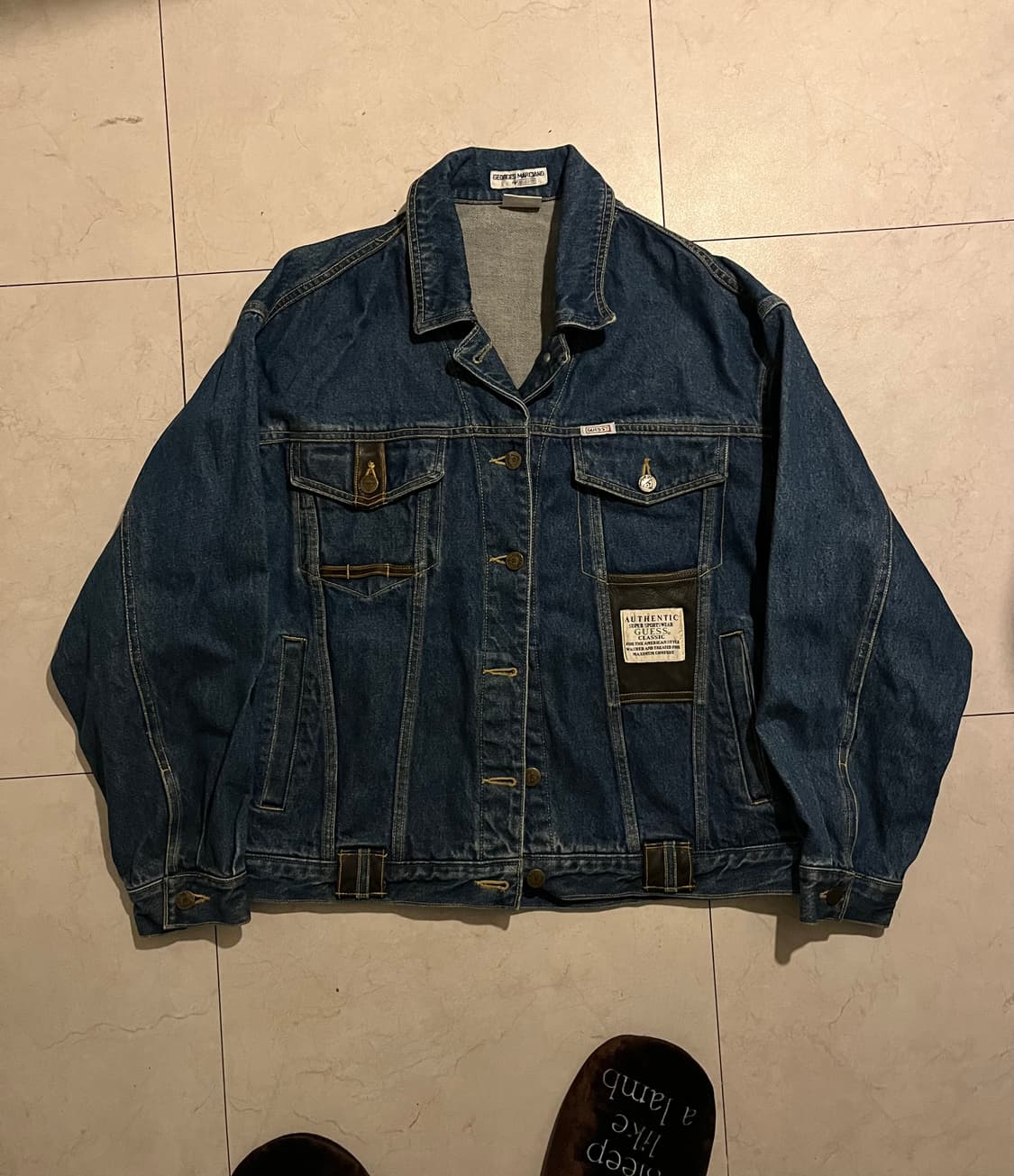 80s Guess 게스 포켓 디테일 데님 자켓 상품이미지1