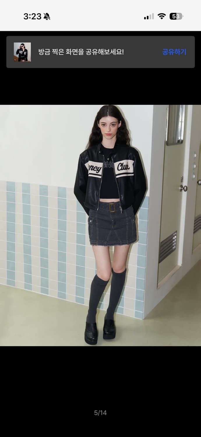 팬시클럽 레더자켓 상품이미지2