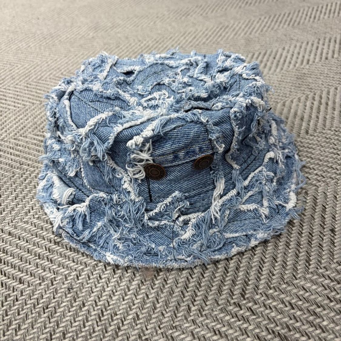 빈티지 패치워크 데님 버킷햇(연청) v1462 상품이미지3