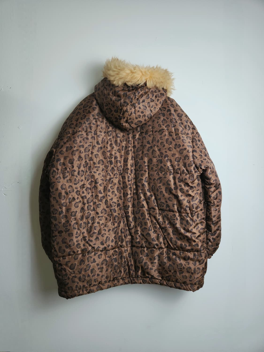 레오파드 후드 패딩 상품이미지7