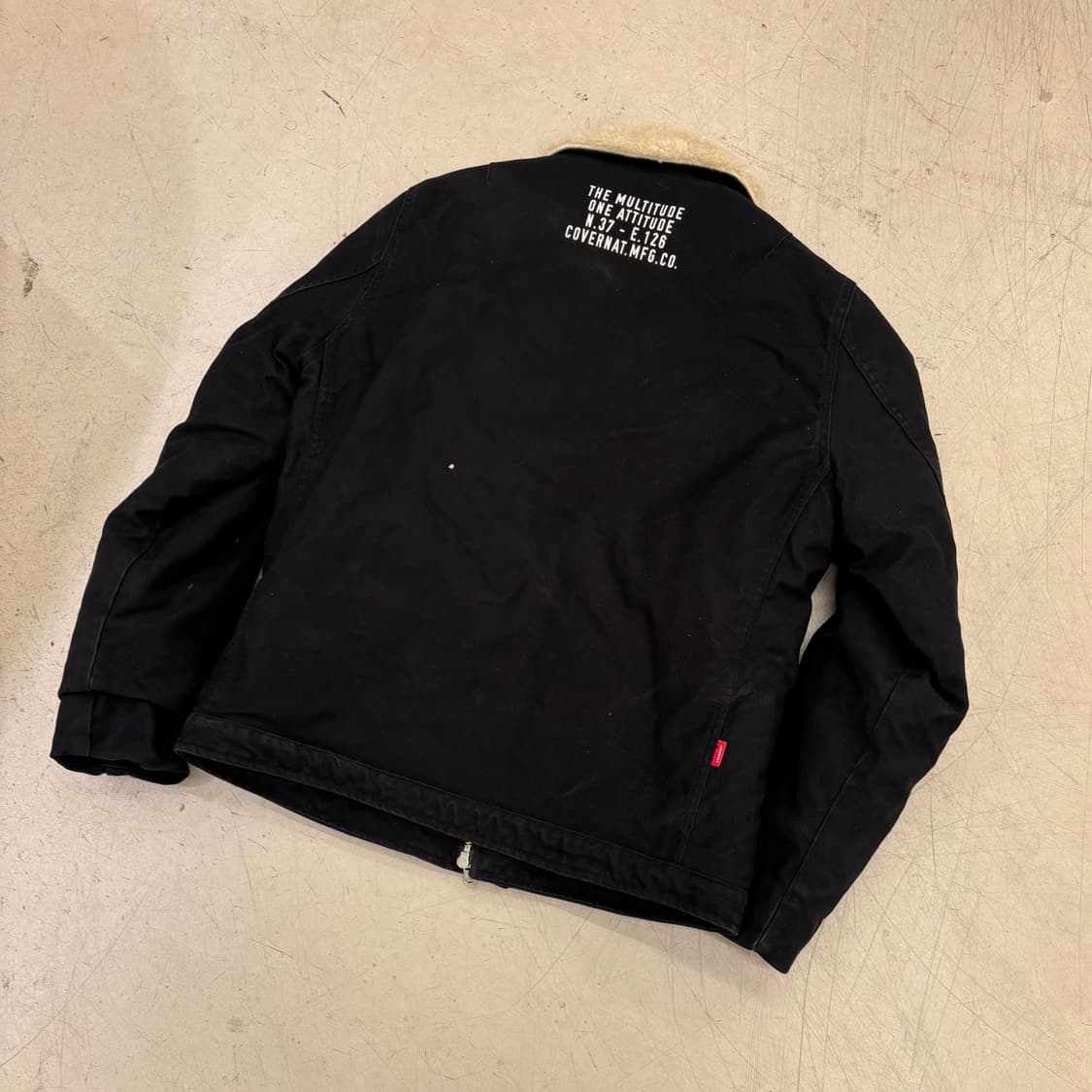 커버낫 블랙 양털 누빔 자켓 상품이미지3