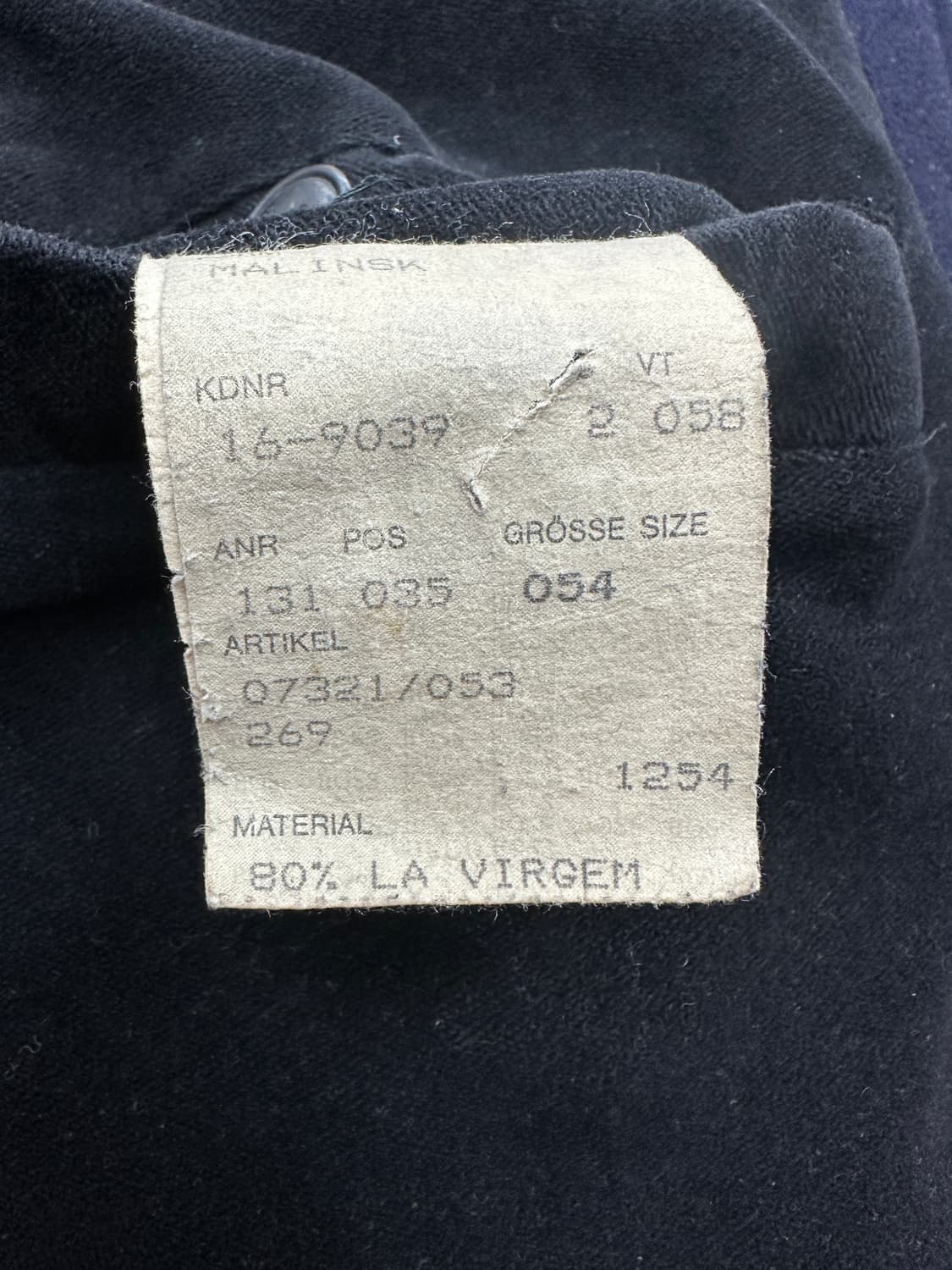 00s HUGO BOSS 네이비 울 자켓 54 상품이미지7