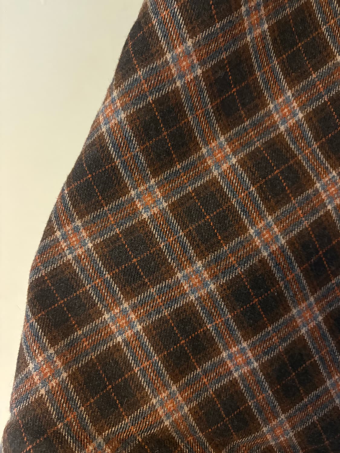 체크 모직 롱스커트 상품이미지2