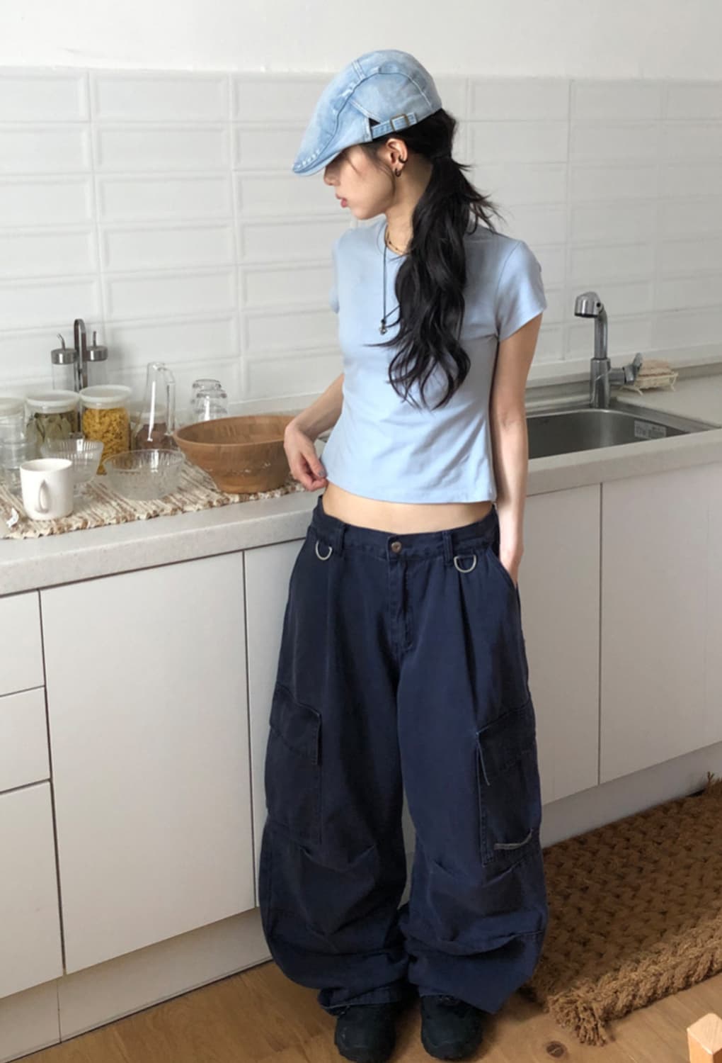 릿킴 와이드 카고 팬츠 SHERPA DYEING CARGO PANTS 상품이미지2