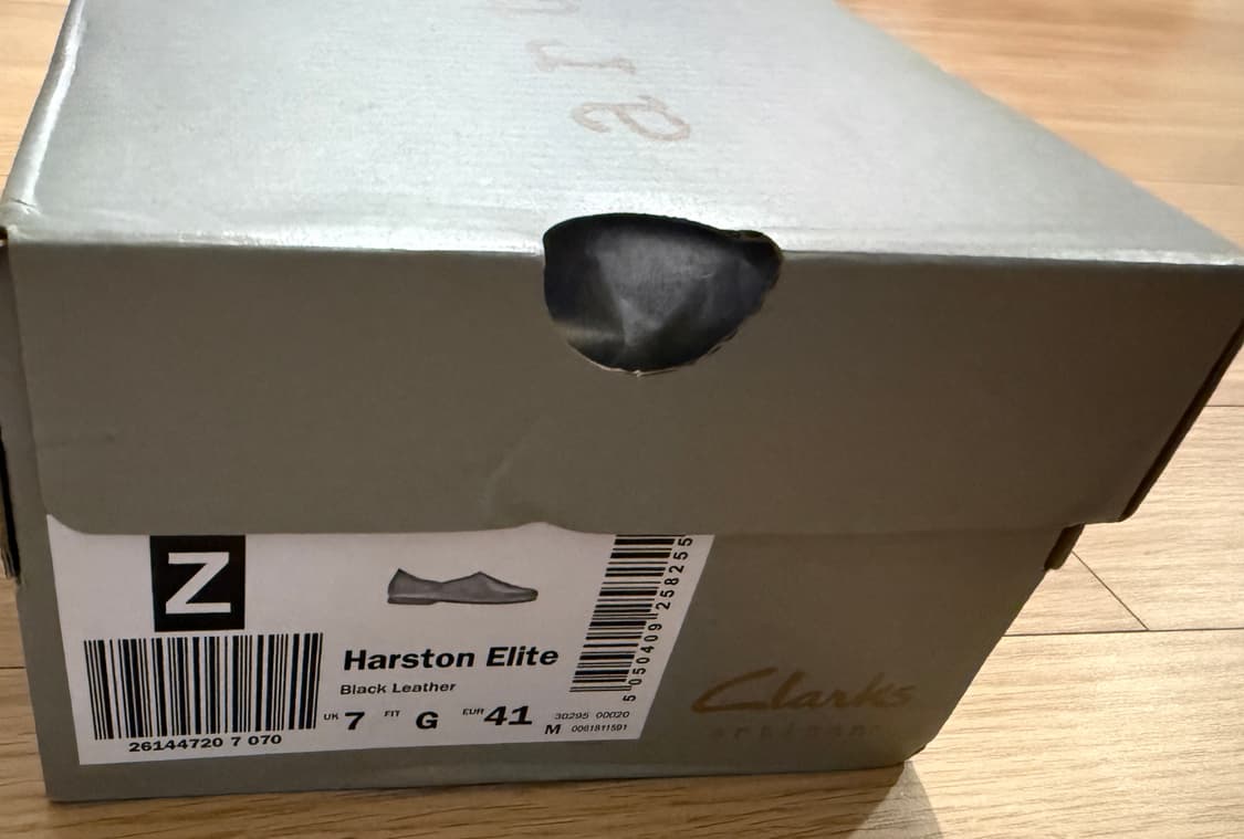 클락스 harston elite 로퍼 뮬 슬리퍼 블랙 레더 UK7 상품이미지5