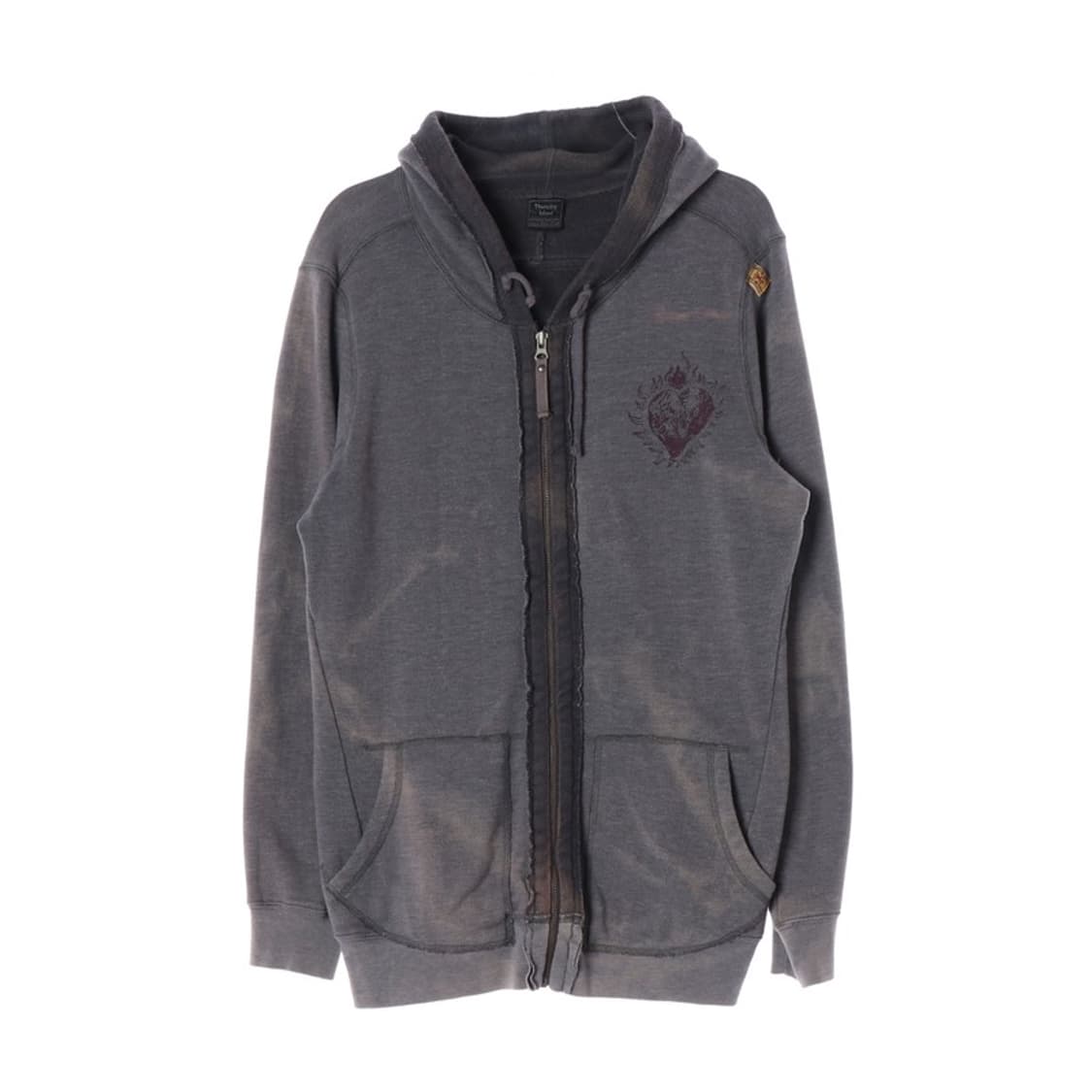 써스데이아일랜드 빈티지 워싱 후드집업 L 상품이미지1