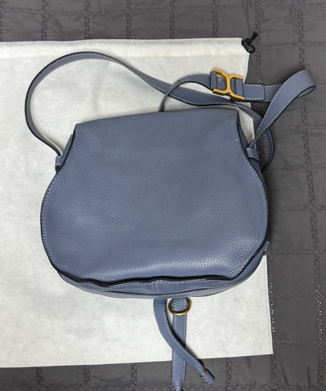 끌로에 마르씨 새들백 미디움 스카이블루 상품이미지2