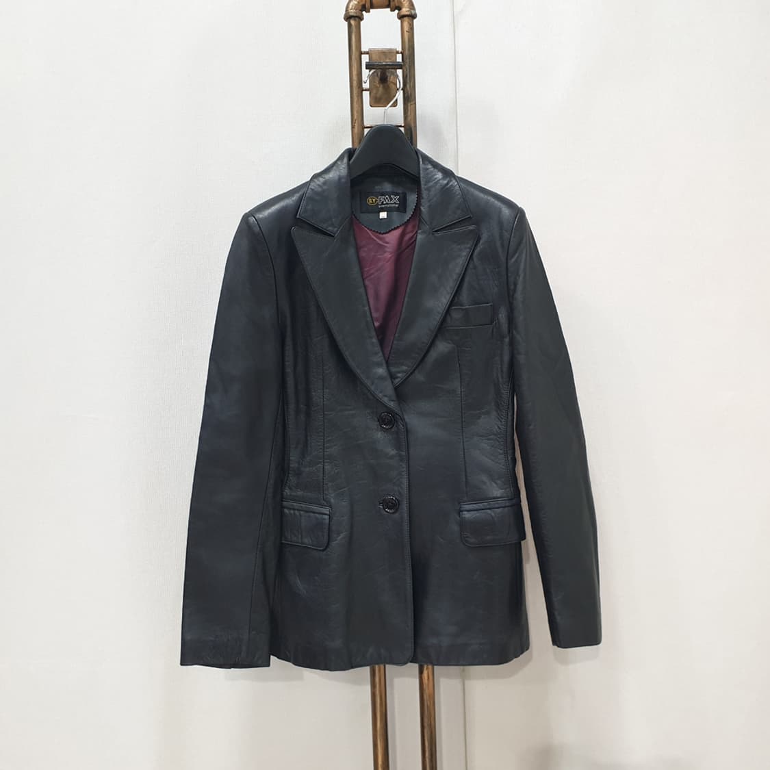 S.Y.FAX 블랙 양가죽 가죽 자켓 66 상품이미지1