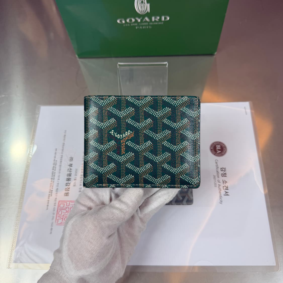 [리오브] 고야드 스페셜 그린 빅투아르 반지갑 상품이미지2