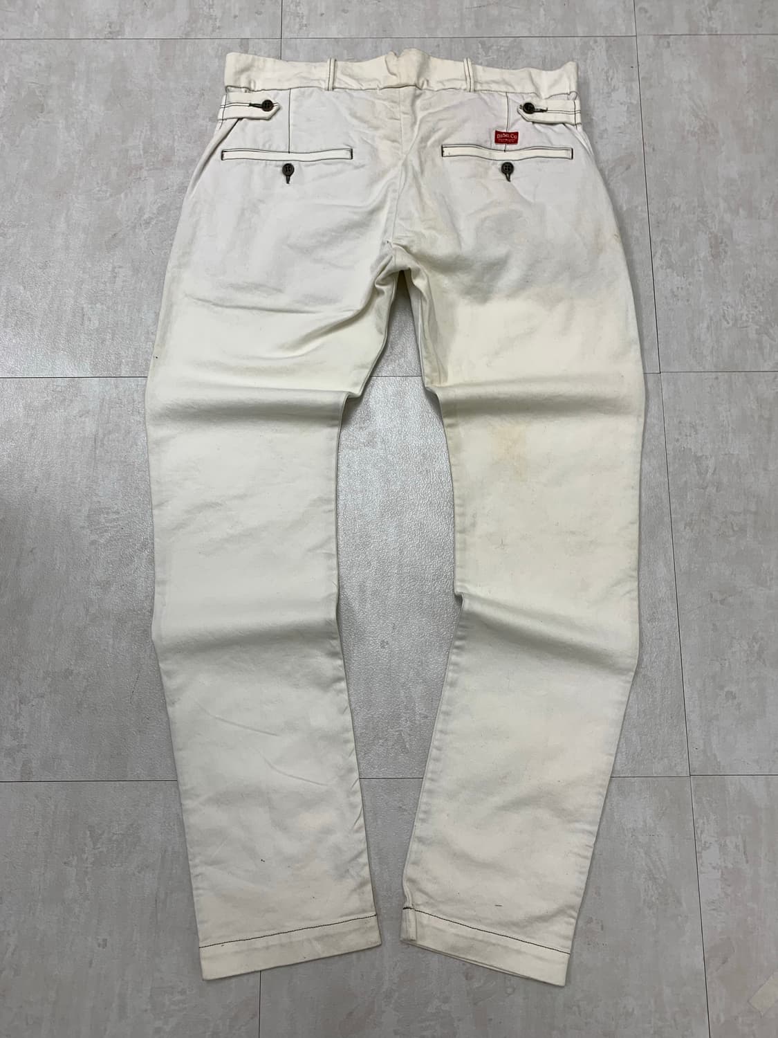 디젤 화이트 디테일 코튼 팬츠 #115 상품이미지7