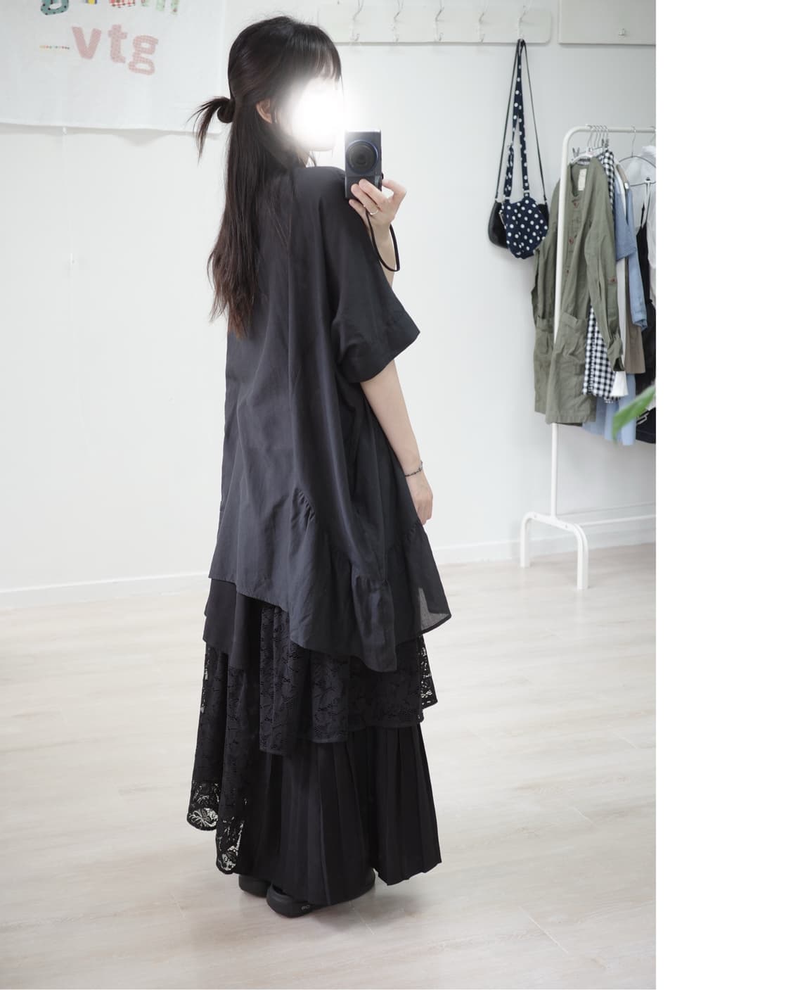 고무 Gomme ruffle over shirts 상품이미지4