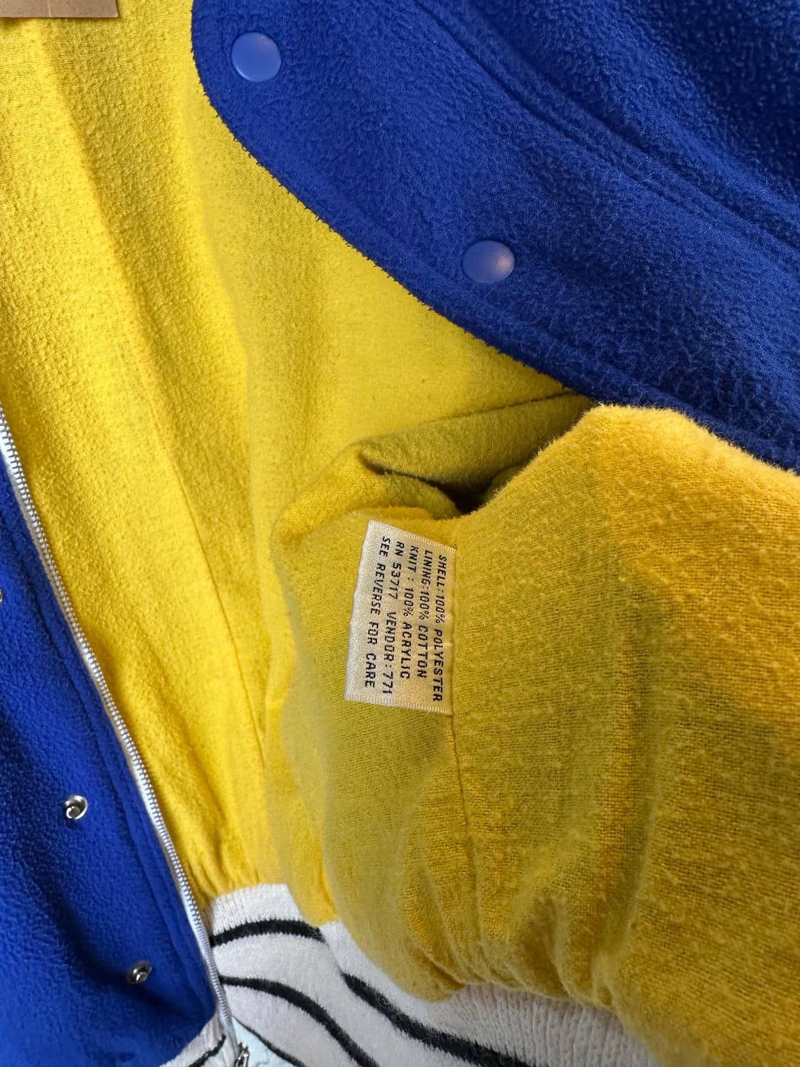 Old 드랍숄더 바시티 붐버 자켓 상품이미지10