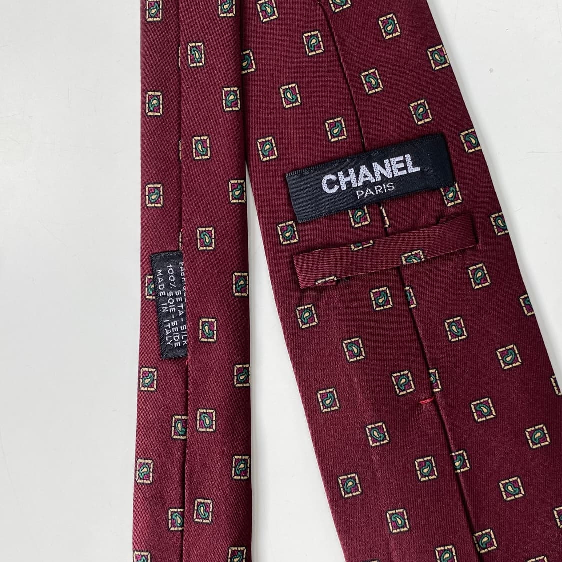 샤넬(CHANEL)심플로고 명품 정품 넥타이 8.2cm 상품이미지5